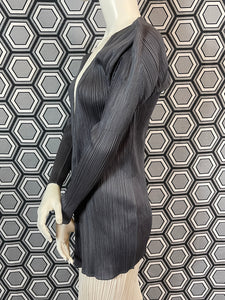 Veste gris foncé Pleats Please Issey Miyake