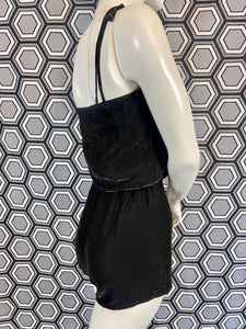 Ensemble de plage : combishort et paréo métallisé taille 38