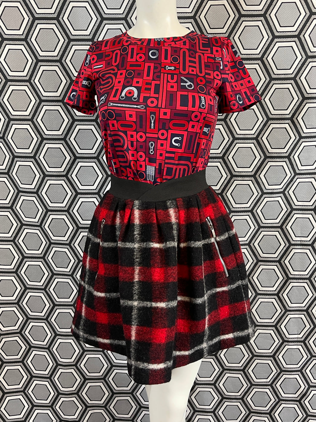 Jupe écossaise JC de Castelbajac taille 36