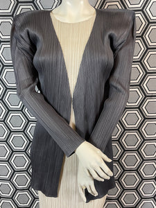 Veste gris foncé Pleats Please Issey Miyake
