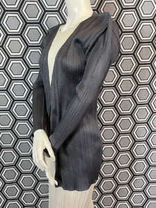 Veste gris foncé Pleats Please Issey Miyake