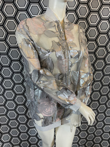 Bomber Gai Mattiolo argenté taille 38