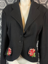 Charger l'image dans la galerie, Veste Lolita Lempicka fleurs brodées taille 44
