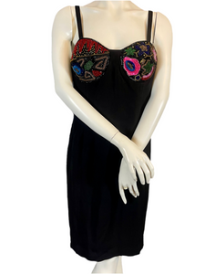 Exceptionnelle robe à perles Louis Feraud taille 42