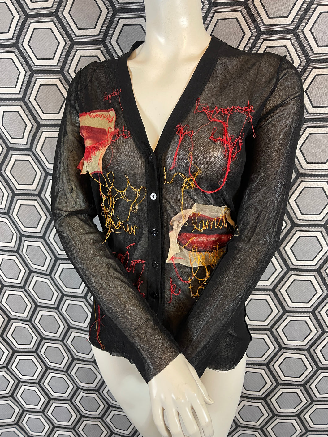 Cardigan mesh Jean Paul Gaultier taille 38