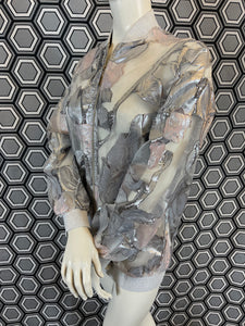 Bomber Gai Mattiolo argenté taille 38
