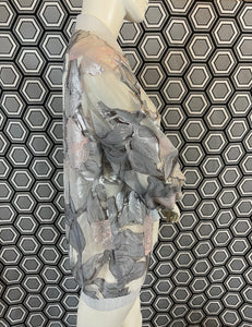 Bomber Gai Mattiolo argenté taille 38