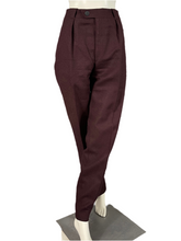 Charger l'image dans la galerie, Pantalon à pinces vintage Thierry Mugler lie de vin taille 42
