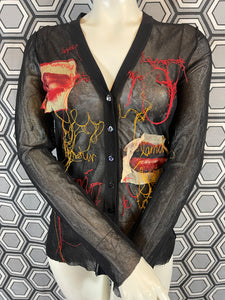 Cardigan mesh Jean Paul Gaultier taille 38