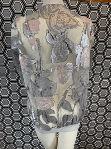 Bomber Gai Mattiolo argenté taille 38