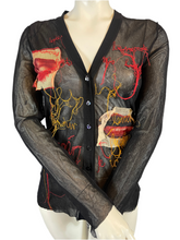 Charger l&#39;image dans la galerie, Cardigan mesh Jean Paul Gaultier taille 38
