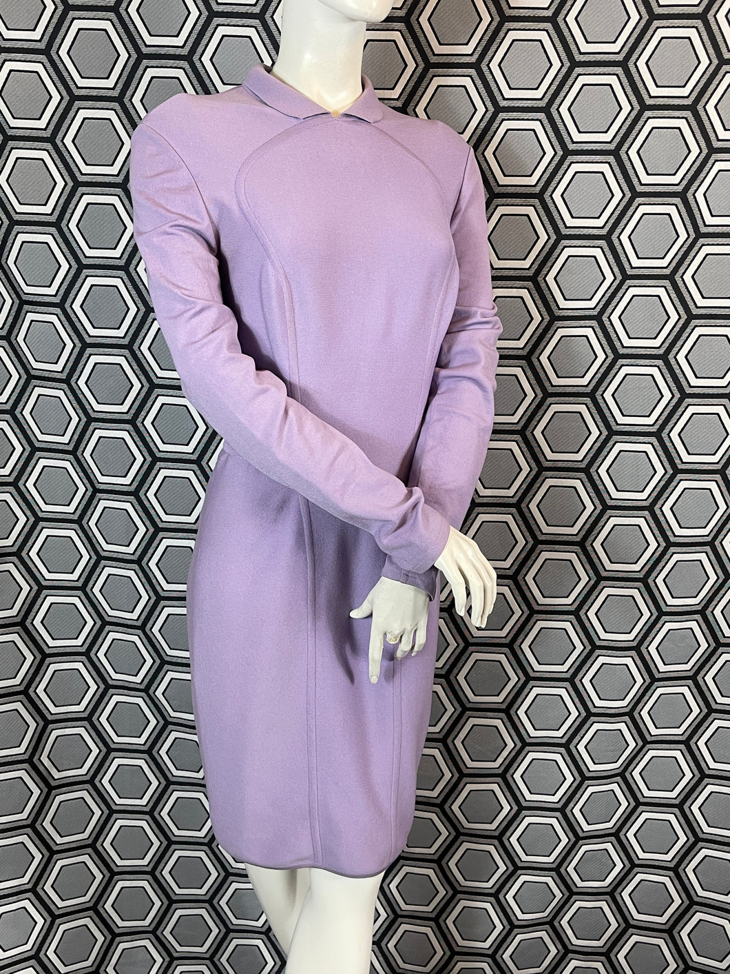 Robe Hervé Léger mauve taille 38