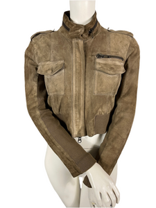 Blouson en daim Twin-set Simona Barbieri taille 40