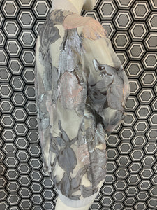 Bomber Gai Mattiolo argenté taille 38