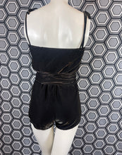 Charger l&#39;image dans la galerie, Ensemble de plage : combishort et paréo métallisé taille 38
