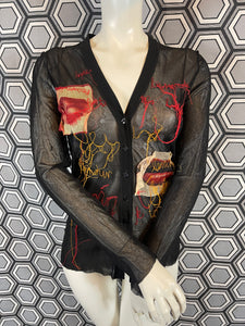 Cardigan mesh Jean Paul Gaultier taille 38