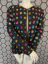 Charger l'image dans la galerie, Veste à sequins vintage taille 40
