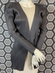 Veste gris foncé Pleats Please Issey Miyake