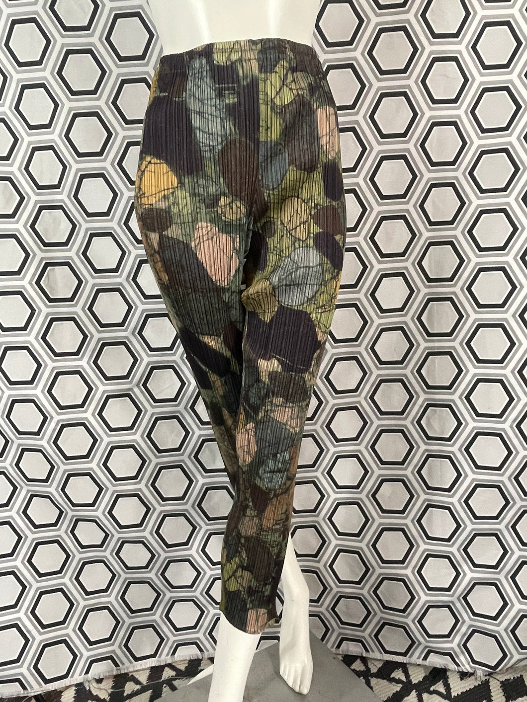 Pantalon imprimé Pleats Please Issey Miyake