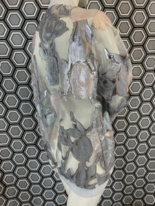 Bomber Gai Mattiolo argenté taille 38