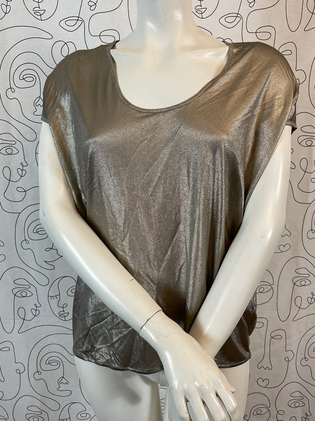 Haut en lamé Jil Sander taille 38