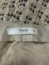 Charger l&#39;image dans la galerie, Pantalon Prada brodé doré taille 38
