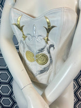 Charger l&#39;image dans la galerie, Incroyable bustier en cuir Jean Claude Jitrois taille 38
