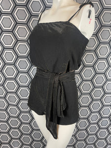 Ensemble de plage : combishort et paréo métallisé taille 38