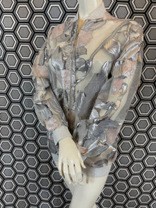 Bomber Gai Mattiolo argenté taille 38