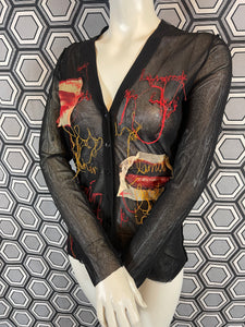 Cardigan mesh Jean Paul Gaultier taille 38