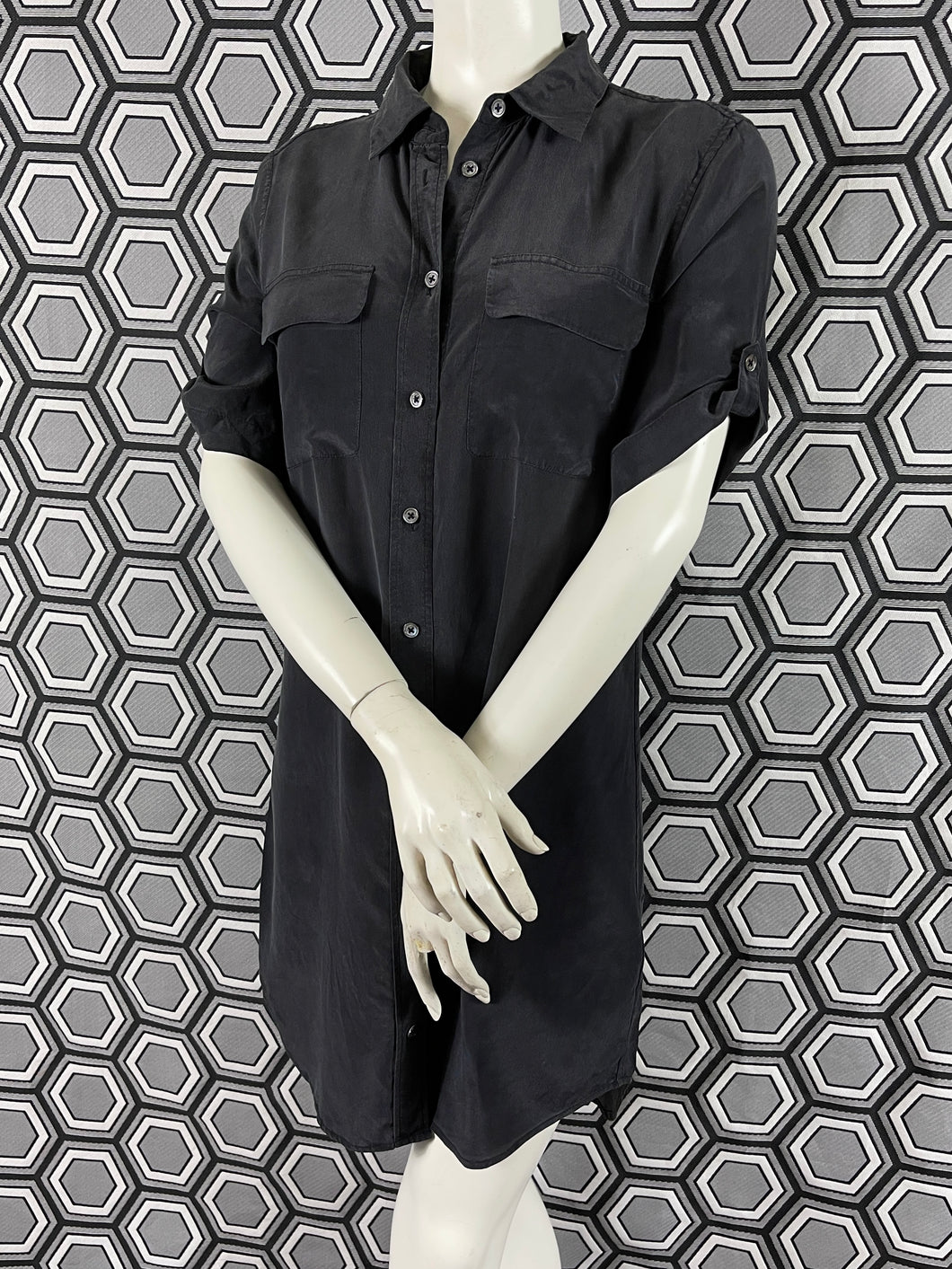 Robe chemise Equipment en soie taille 36