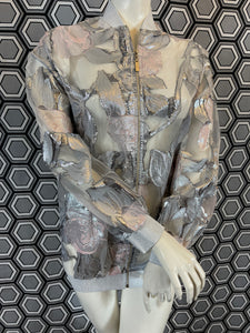 Bomber Gai Mattiolo argenté taille 38