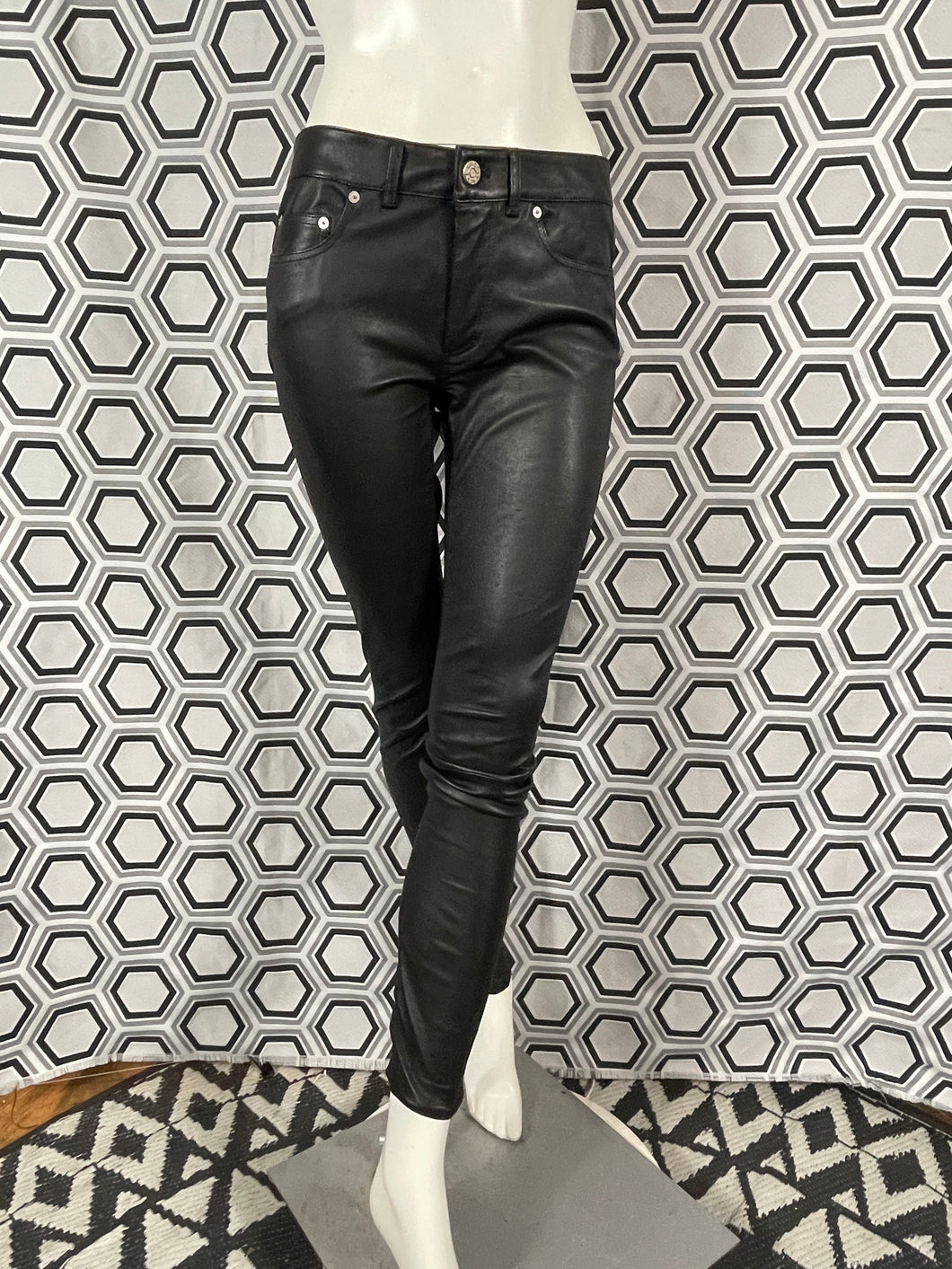 Pantalon en cuir Acne Studios taille 34