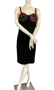 Exceptionnelle robe à perles Louis Feraud taille 42