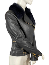 Charger l&#39;image dans la galerie, Blouson en cuir Paul Smith taille 36
