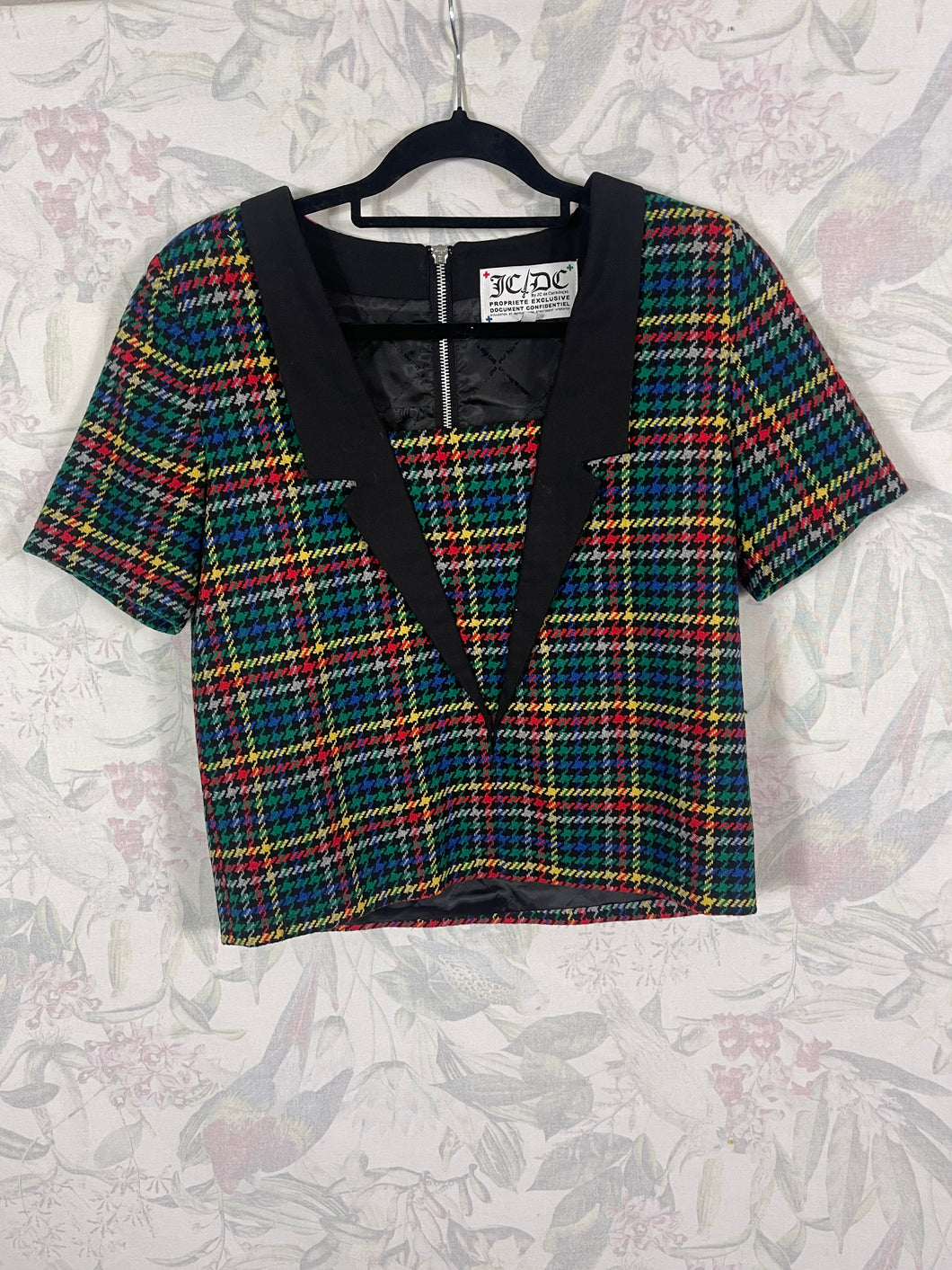 Haut tartan Jean Charles de Castelbajac taille 36