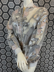 Bomber Gai Mattiolo argenté taille 38
