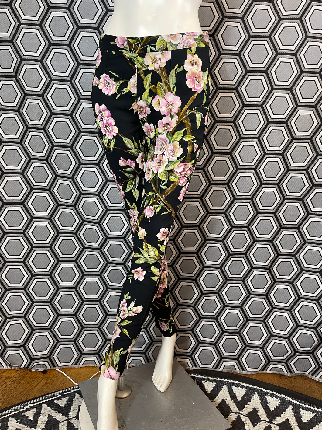 Pantalon à fleurs Dolce & Gabbana taille 34