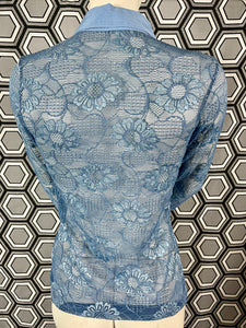 Chemisier en résille brodée Anne Fontaine taille 38