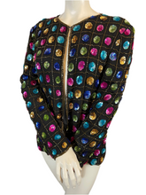 Charger l'image dans la galerie, Veste à sequins vintage taille 40
