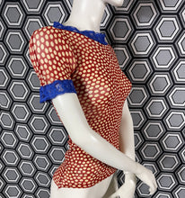 Charger l&#39;image dans la galerie, Haut polka en mesh Jean Paul Gaultier taille 36
