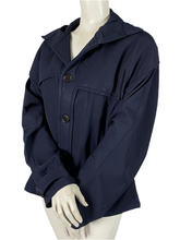 Charger l'image dans la galerie, Veste bleu marine à capuche Yohji Yamamoto taille 38
