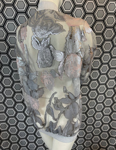 Bomber Gai Mattiolo argenté taille 38