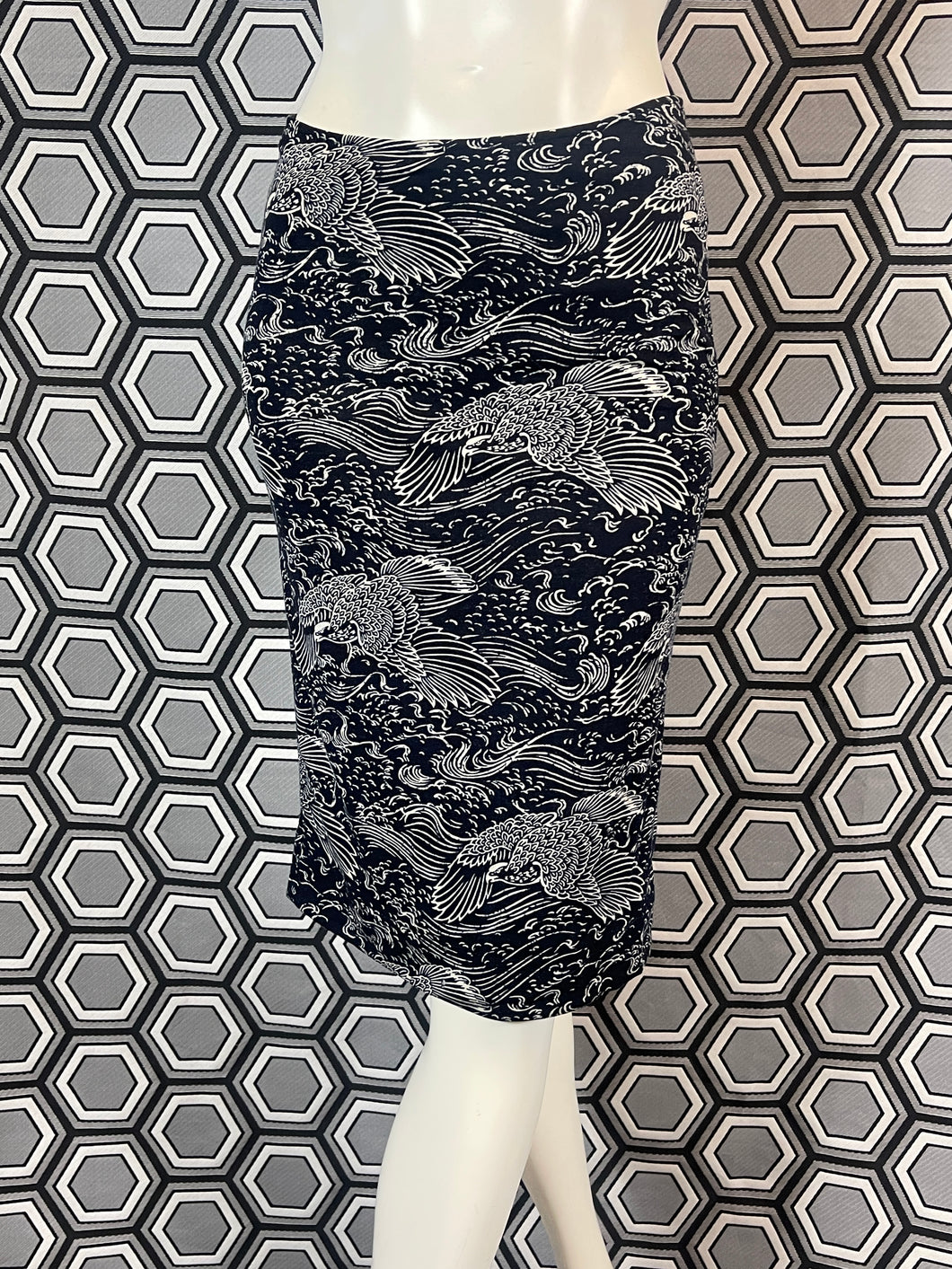 Jupe Kenzo à décors d’oiseaux taille 40