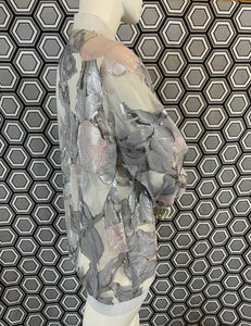 Bomber Gai Mattiolo argenté taille 38
