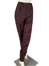 Charger l'image dans la galerie, Pantalon à pinces vintage Thierry Mugler lie de vin taille 42
