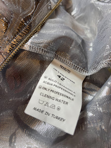 Bomber Gai Mattiolo argenté taille 38
