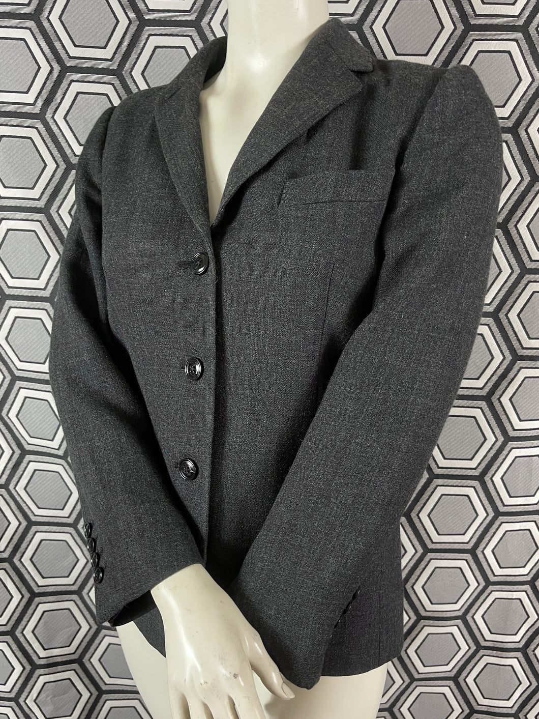 Blazer Dries Van Noten laine grise taille 34