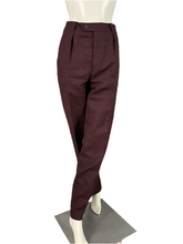 Charger l'image dans la galerie, Pantalon à pinces vintage Thierry Mugler lie de vin taille 42
