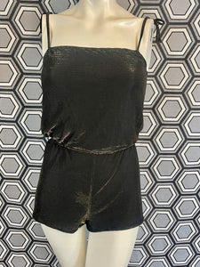 Ensemble de plage : combishort et paréo métallisé taille 38